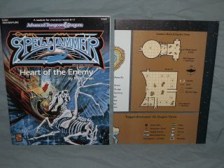 AD&D 2nd Ed Spelljammer Module - SJQ1 HEART OF THE ENEMY (RARE with MAP & EXC, ) 2