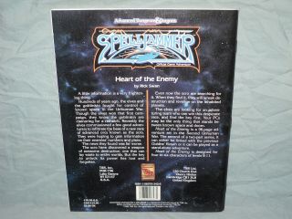 AD&D 2nd Ed Spelljammer Module - SJQ1 HEART OF THE ENEMY (RARE with MAP & EXC, ) 3
