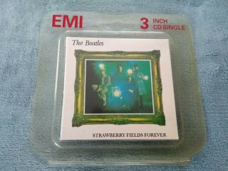 The Beatles Strawberry Fields Rare 1989 3 Inch Cd In Emi Plastic Wrap