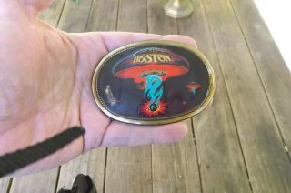 Vintage 1977 Boston Rock Band Pacifica Belt Buckle L.  A.  Cal Rare Space Ship
