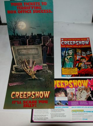 Creepshow Stephen King Rare Press Kit Movie Promo 3d Pop - Up Display Plus Poster,