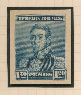 RARE ARGENTINA STAMPS 1895 119 1.  20p SAN MARTIN COLOUR TRIAL PROOFS THICK PAPER 3