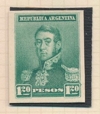 RARE ARGENTINA STAMPS 1895 119 1.  20p SAN MARTIN COLOUR TRIAL PROOFS THICK PAPER 7