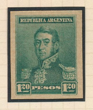 RARE ARGENTINA STAMPS 1895 119 1.  20p SAN MARTIN COLOUR TRIAL PROOFS THICK PAPER 8