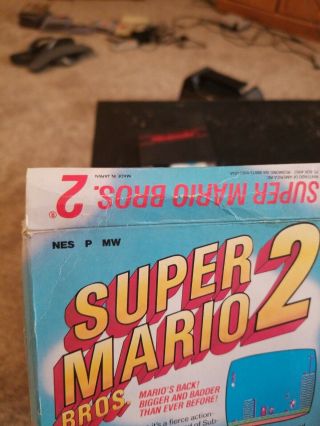 Mario Bros.  2 Nintendo Entertainment System NES CIB Complete rare 2
