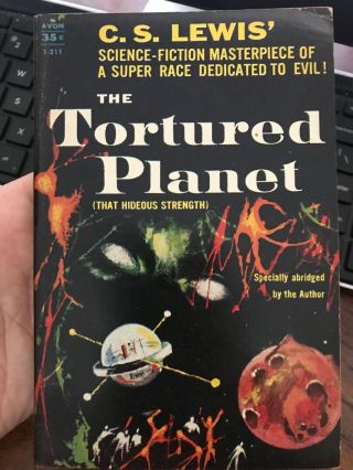 The Tortured Planet By C.  S.  Lewis 1946 Sci Fi Avon Paperback Collectible Rare