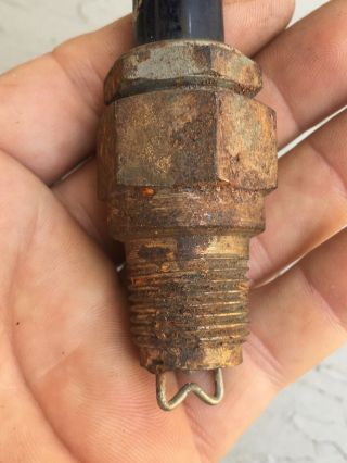Vintage,  Very rare,  antique Golden Giant spark plug 4