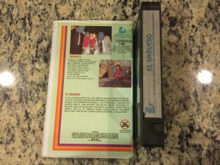 EL SABUESO RARE CLAMSHELL VHS SPANISH MEXI 1991 ALBERTO ROJAS,  HUMBERTO ELIZONDO 2