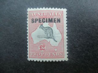 Kangaroo Stamps: £2 Specimen C Of A Watermark - Rare (c309)