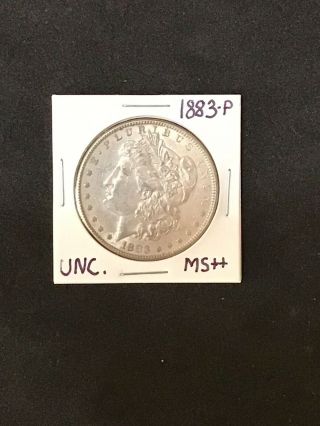 1883 - P Unc Morgan Dollar $1.  00 Old Silver Us Coin Rare Date