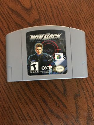 Winback Covert Operations Nintendo 64 N64 Authentic Video Game Retro Rare Great