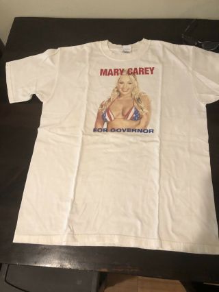 Mary Carey For Governor - Rare T - Shirt Large / Avn Hall Of Fame Vixen