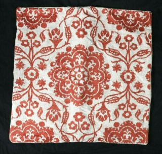 Rare Pottery Barn Embroidered One Pillow Case Sham 18 " X18 " 275933 Htf Battik