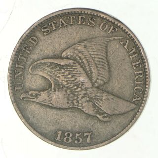Crisp - 1857 - Flying Eagle United States Cent - Rare 995