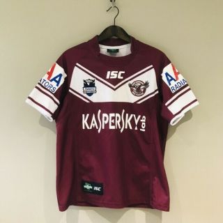 Vtg Manly Warringah Sea Eagles Australia Rugby League Shirt Jersey Rare Medium M