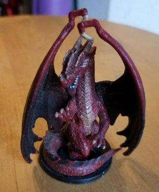 Wotc D&d Mini Large Red Dragon 55 Rare Dungeons And Dragons Pathfinder No Card