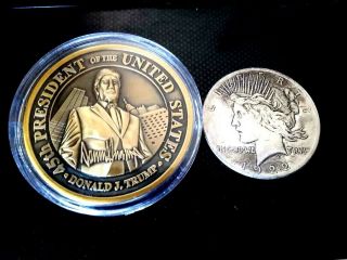 45th President Donald J.  Trump Rare Limited Edition Solid Brass Challenge Coin