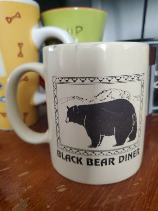 Authentic Black Bear Diner Ceramic Coffee Mug Vintage Truxton collectible rare 2