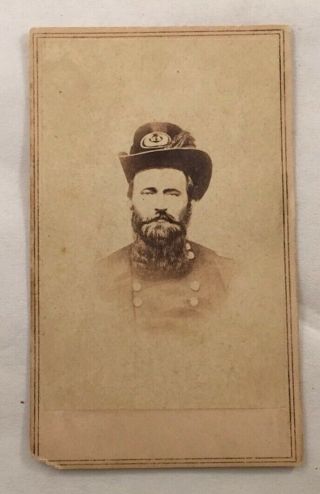 Rare Antique Civil War Young General Ulysses S.  Grant Cdv Photograph By Anthony