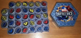 Marvel Battle Dice (near - complete Series 1),  plus RARE PROMOS from Series 2 3