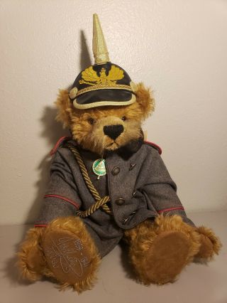 Hermann Kaiser Wilhelm Ii Last German Emperor Mohair 16 " Teddy Bear 60/500 Rare