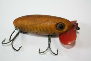 Vintage Jitterbug Lure Fred Arbogast Wwii - Rare Fishing Lure