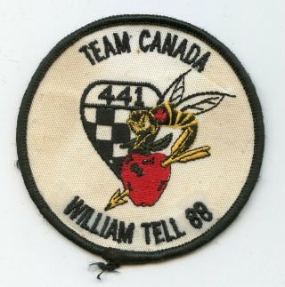 Rare Rcaf 441 Squadron 1988 William Tell Team Canada Patch Crest Flash