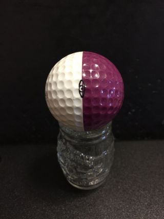 Vintage Ping Karsten Purple/plum And White Rare Golf Ball Links At Spanish Bay