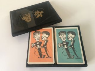 Rare 1953 Jerry Lewis & Dean Martin Playing Cards Celebrity Gift