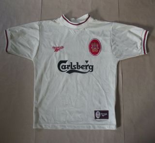 Liverpool 1996 1997 Away Shirt Rare Authentic Carlsberg Very Good (s)