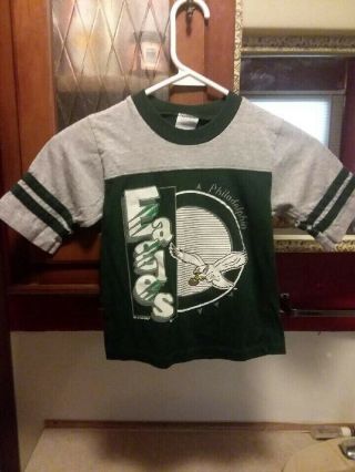 Rare Vintage Philadelphia Eagles 1993 T Shirt Size Small 4 Youth Toddler By Csa