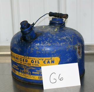 Rare Vintage Eagle 402 1/2 Ns Steel Vented Gas Fuel Oil Can 2 1/2 Gallon Usa G6