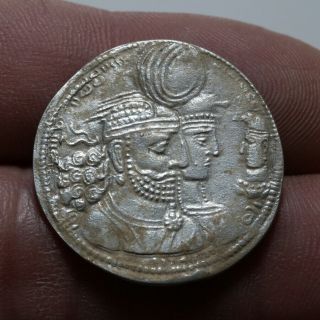 Sasanian Silver Coin Wahram Ii - Rare - 25mm,  3.  22 Grams