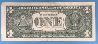 2013 G Series $1 One Dollar Bill Rare Fancy Low Serial 5 Kind Star Note Cool 4