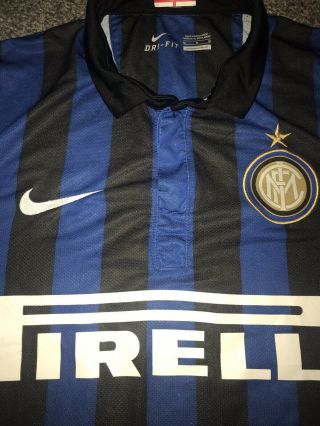 Inter Milan Home Shirt 2011/12 Medium Rare 2
