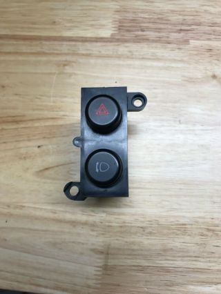 1994 1995 1996 1997 Mazda Miata Oem Hazard Headlight Switch,  Rare Black,  Kb025