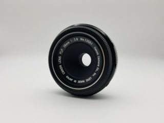 Canon Pellix Fl - P 38mm F/2.  8 Pancake Camera Lens Rare