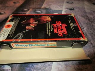 HAPPY BIRTHDAY TO ME VHS 1981 Ultra Rare HORROR COLUMBIA VIDEO Cult 5