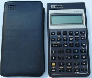 Rare Vintage Hewlett Packard Hp 17bii Financial Gold Calculator 1987 Battery