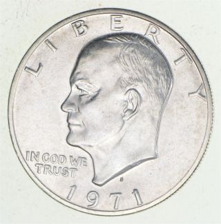 Specially Minted S Mark - 1971 - S 40 Eisenhower Pf Silver Dollar Rare 807