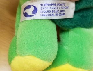 Grateful Dead Bean Bear Terrapin Collectible Plush Turtle 1999 RARE 3