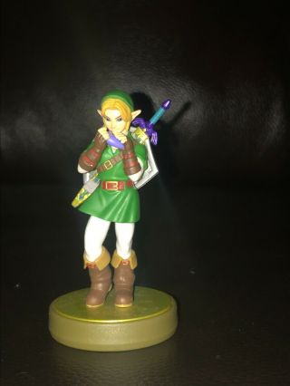 Amiibo Link The Legend Of Zelda Ocarina Time Nintendo Wii U Rare & Price