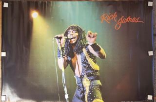 Rick James 1983 Poster Rare / Approximately 24 X 36