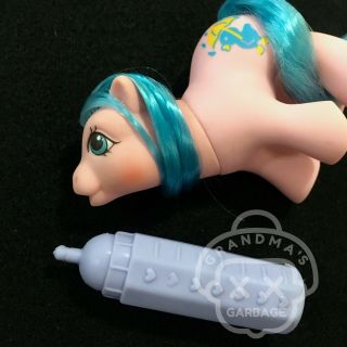 80s MY LITTLE PONY (Baby Rainfeather) G1 Drink ' n Wet w/BOTTLE Rare Kawaii Toy 3