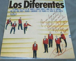 Los Diferentes - Los Diferentes - 1970 Rare Mexican Lp Autographed Boogaloo