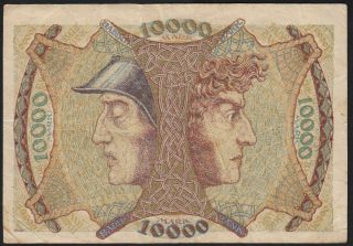 1923 10,  000 Mark Mannheim German State Baden Rare Emergency Banknote P S910 Vf