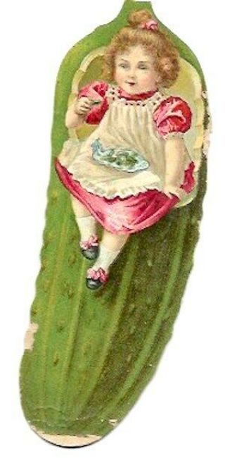Rare Victorian Trade Card.  Heinz 57 Pickle.  Victorian Child