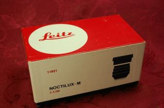 Very Rare Leica Leitz Box For Noctilux - M 1:1/50 With Foam.  No Lens.
