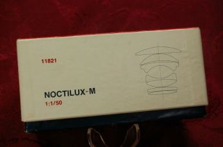 VERY RARE LEICA LEITZ BOX FOR NOCTILUX - M 1:1/50 WITH FOAM.  NO LENS. 4