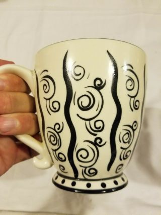 Rare Starbucks Barista 2002 Coffee Mug Tea Cup Swirls Multi Color